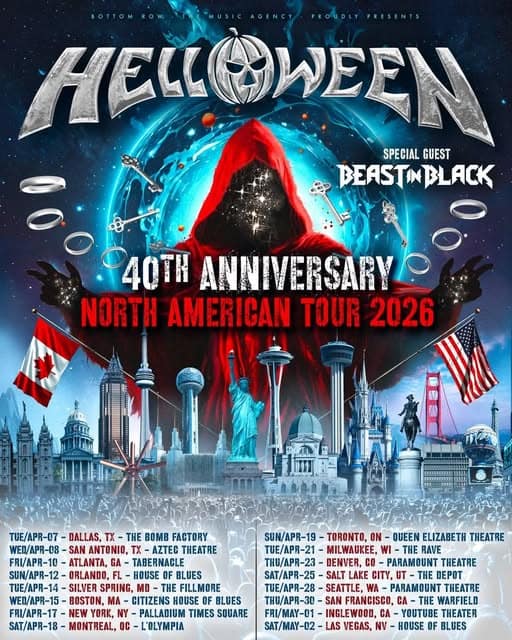 Helloween kontynuuje trasę z okazji 40-lecia powstania zespołu!